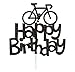 Lissielou Cake Topper motif vélo de paillette pour décoration de gâteaux d’anniversaire.
