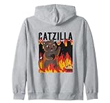Catzilla - Gato Ciudad Llamas Bola de demolición