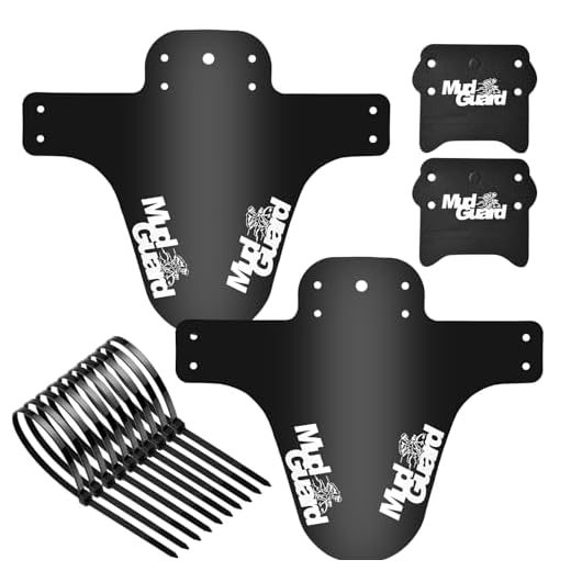 Ainiv 2 Stücke Schutzbleche Mountainbike, MTB Schutzbleche, Verstellbares Mountainbike Spritzschutz, MTB Vordere und Hintere Kompatible Mudguard, Fahrrad Zubehör MTB Mud Guard Fit 20-29 Zoll Fat Bike