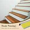 sourcing map Stair Nosing, 3Meters (6 x 3 Cm) Vinyl Non-Slip Self-Adhesive Staircase Step Edge Protector Waterproof Stair Treads Trim for Outdoor Indoor Floors, Yellow #4