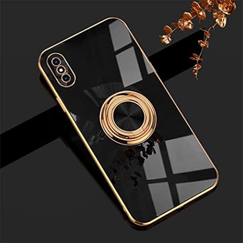 Einaily Case for iPhone XS Max, Case for iPhone XS Max Mobile Phone Case 360 Degree Ring Holder Mobile Phone Cases with Car Holder Protective TPU Cover Bumper Case Shell for iPhone XS Max Cover