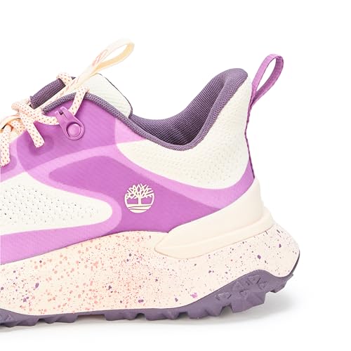 Timberland Women's Motion Access Low Lace Up Sneaker, NAT W Bright Purple Knit, 9.5 Medium