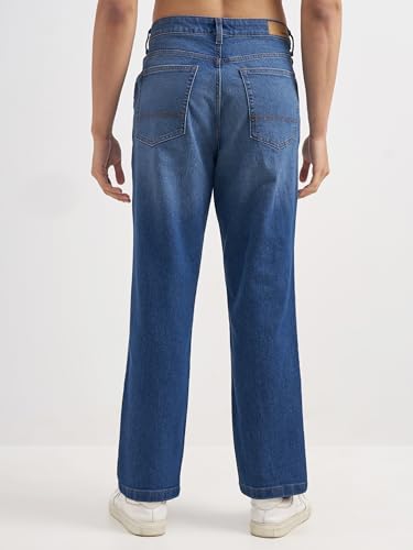 Image of Highlander Men's Straight Relaxed Fit Jeans | Stretchable | Everyday Comfort & Style| Jeans for Man|Premium Cotton Blend