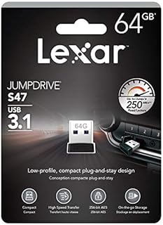 Lexar JUMPDRIVE S47 64GB USB 3.1 Black LJDS47-64GABBK