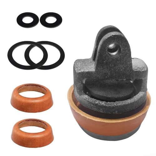 Besshepplo Bomba de mano tipo 75 Juego completo de sello de pistón de hierro fundido Bomba manual Juego de pistón de repuesto para bombas de mango Bombas de jardín y bombas de pozo