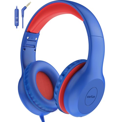 EarFun Kids Wired Headphones with Volume Limiter & Share Port