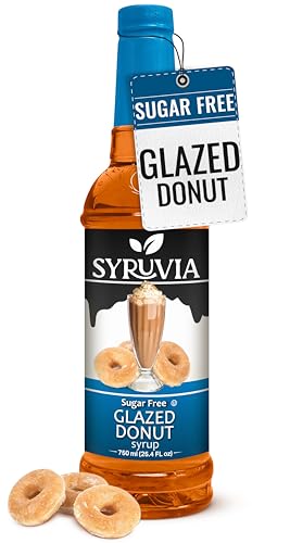 Syruvia Sugar Free Glazed Donut Syrup, Flavored Syrup for Sp...
