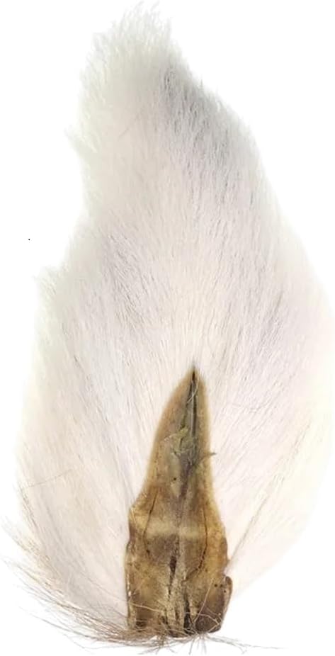 mWhite 1PC-Fly Tying Material Dyed Deer Tail Hair Fur Bucktails Buck Fly Tying Saltwater Flies Dry Yellow Grrien Blue Red