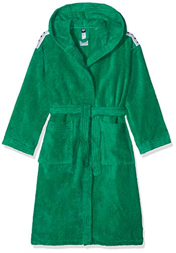 Arena jr Albornoz Junior Core Soft Robe, Juventud Unisex, Green/White, 10-11
