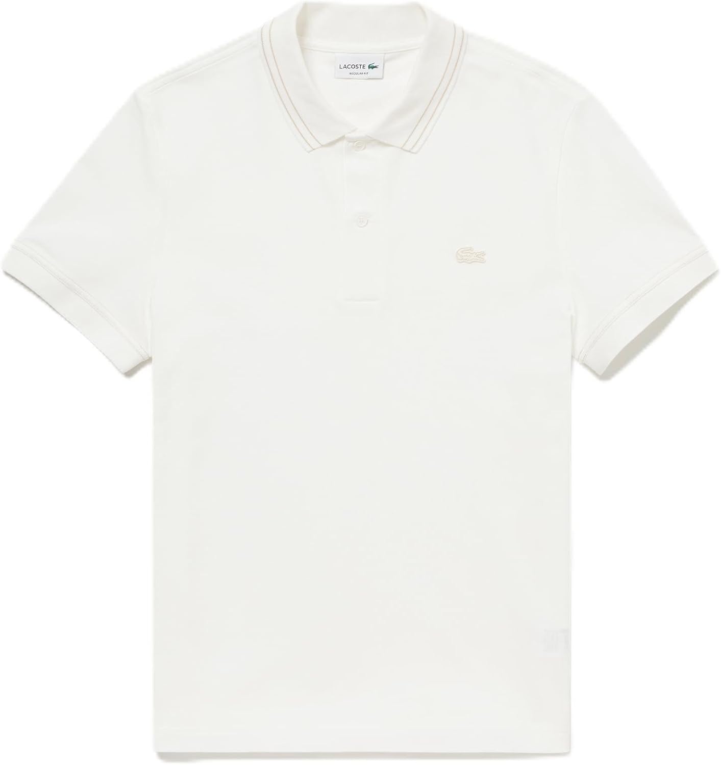 Lacoste Men's Casual Striped Rib Knit Color Stretch Polo