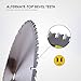 Luckyway 4-1/2 Inch Circular Saw Blade 24T Farming & 40T Fine Finish with 3/8 Inch Arbor, TCT Trim Saw Blade for Cutting Wood, 4-Pack