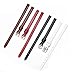 MGVGKETZTB Genuine Leather Watch Bracelet Womens Fashion Watchband Wristwatches Mini Band 6mm 8mm 10mm 12mm Small Strap(Red silver buckle,6mm)