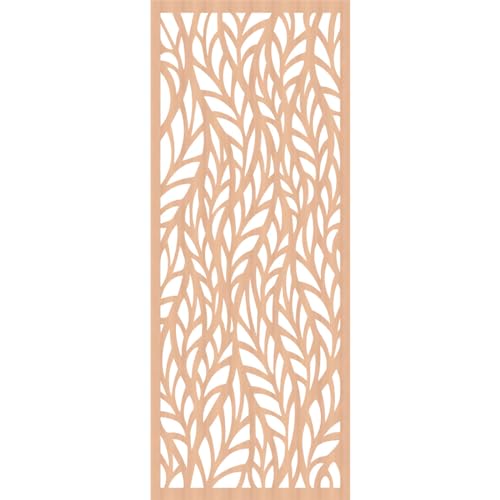 Image of Ortonville Decorative Pierced Fretwork Wood Wall Panels, 37 3 /8 inchW x 94 3 /8 inchH x 1 /4 inchT, Alder