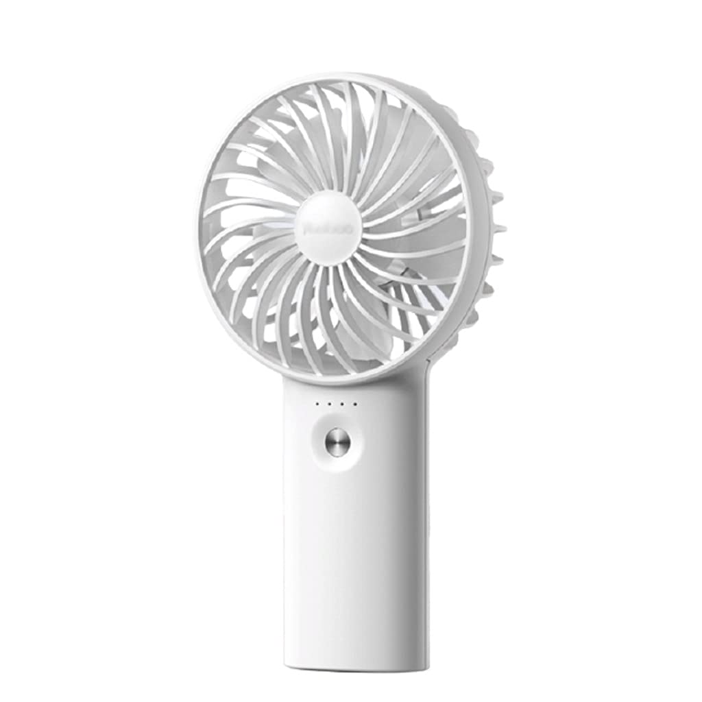 DFDFSFG Small Handheld Mini Fan,Rechargeable Battery & USB Powered, 3 Speeds 32 Hours Quiet Working, Personal Cooling Fan for Home Strong Airflow (Color : White, Size : 3000mAh)