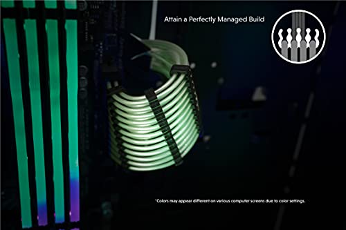 Image of LINKUP - 8 (6+2) P GPU PSU Cable Extension 16AWG Oxygen Free Copper (OFC) Teflon Jacket Custom Mod GPU PC w /Combs┃Single Pack┃30CM 300MM - Green