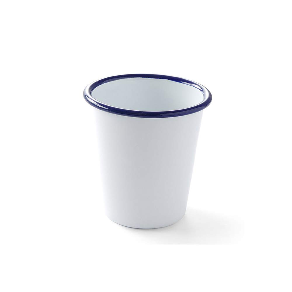 HENDI Becher, mit einem schönen blauen Rand, Abriebfest, 0,4L, ø90x(H)120mm, 72 Stück