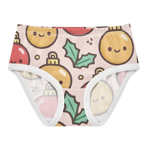 Christmas Ornaments Girls' Underwear Soft Touch Comfort Underwear for Girls in Sizes 2T,3T, 4T, 5T, 6Y and 8Y