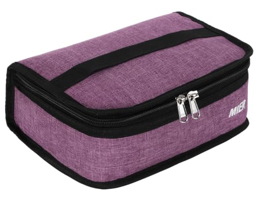 Image of MIER Small Lunch Bag Insulated Compact Cooler for Backpack, Purple, 3L