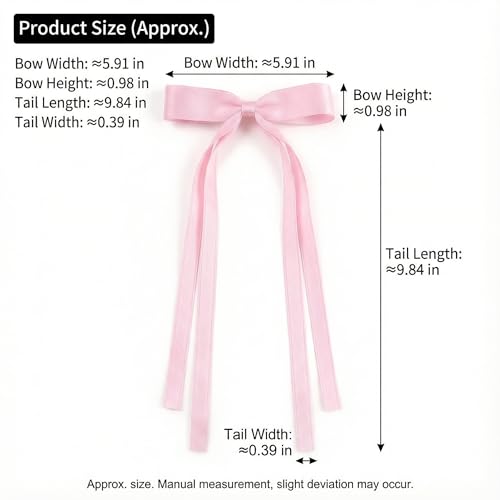 10PCS Pinzas de Satinado con Lazo para Niñas y Mujeres miniatura 2