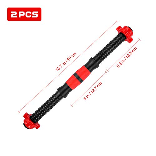 BESPORTBLE 2Pcs Dumbbell Bars Weightlifting Accessories for Gym Barbells Dumbbell Bars (Random Color) - Image 5