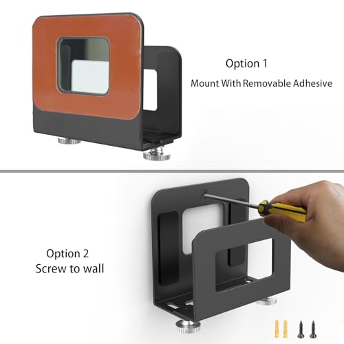 Monzlteck Adjustable Small Device Wall Mount Holder for Apple TV,ROKU,Router,Modem and Other Media Players - Thumbnail 4