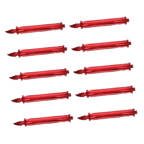 Luxshiny 10piezas Animadora Vela Inflable Matracas Para Eventos Deportivos Palos Gruesos Para Animar Equipos Suministros Para Fiestas Aplausos