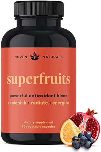 Nuven Naturals Immune Support - Antioxidants Supplement - Immune Support Supplement, Natural Energy, Beauty & Skin - Vitamin A, Vitamin E, Vitamin C, Zinc - Super Foods Acai, Pomegranate, Goji Berry