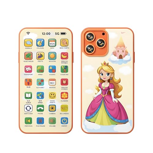 Image of Kids Phone - Rechargeable Toy for Kids with 24 Learning Modes | Talking Dummy Mobile for Boys & Girls Age 2-12 | Educational Mobile Phone Toy with Music & Games Flash Card Phone