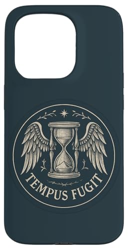 Tempus Fugit ���t�� �����v ���e������p ���B���e�[�W �S�V�b�N �X�}�z�P�[�X iPhone 15 Pro �p