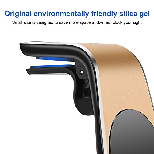 Magnetic Phone Car Mount, [Super Strong Magnet ] 2 Metal Plate Universal Air Vent Stand 360° Rotation GPS Car Phone Holder Compatible with Apple for iPhone, for Samsung LG,Mini Tablet All Cell Phones - Thumbnail 4