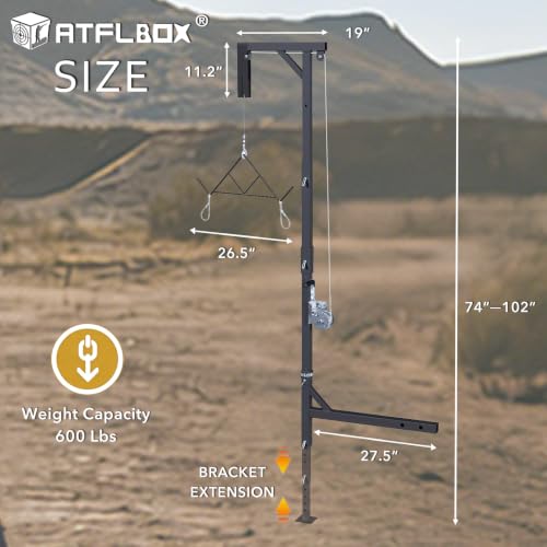 ATFLBOX Portable Hitch Mount Hoist