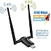 Flybiz Chiavetta WiFi 1200Mpbs, Adattatore USB 3.0 WiFi, Dual Band Wireless Adapter WiFi con Antenna 5dBi (300Mbps/2.4GHZ, 867Mbps/5.8GHZ) 802.11ac, per Windows XP/Vista/7/8/10, Linx2.6X; Mac OS X