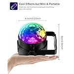 Luditek 2-Pack Sound Activated Party Lights with Remote Control, Disco Ball Light, DJ Strobe Lamp for Home Room Dance Party Supplies White Elephant Gifts Birthday Christmas Halloween Party Decorations - Image 2