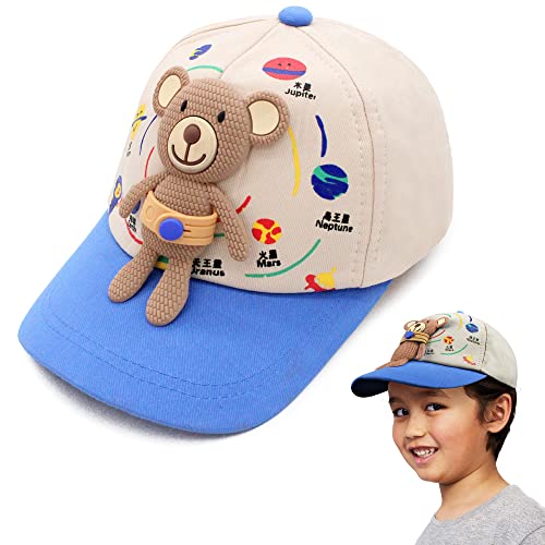 Image of VRITRAZ Unisex Kids Baseball Cap | Soft Cotton Adjustable Sun Hat for Boys & Girls | Casual Outdoor Summer Wear (4-12 Year)