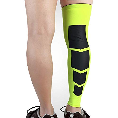 Image of JUST RIDER Calf Compression Sleeve Leg Socks for Shin Pain Relief Swelling Sports Basketball Badminton Running Gym Exercise Cycling, Maternity, Travel, Nurses for Men and Women (Green, Medium)