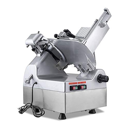 Cgoldenwall 12 Inch Automatic Food Slicer Commercial Restaurant Mutton Roll Cutter Beef Planing Machine For Vegetables Bread & Frozen Meat (110V) #TOP2