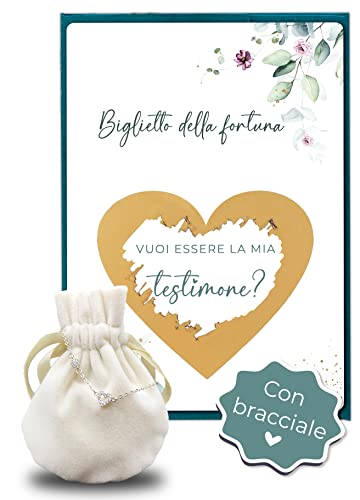 Joli Coon - Vuoi essere la mia testimone con braccialetto d'oro - Idee...