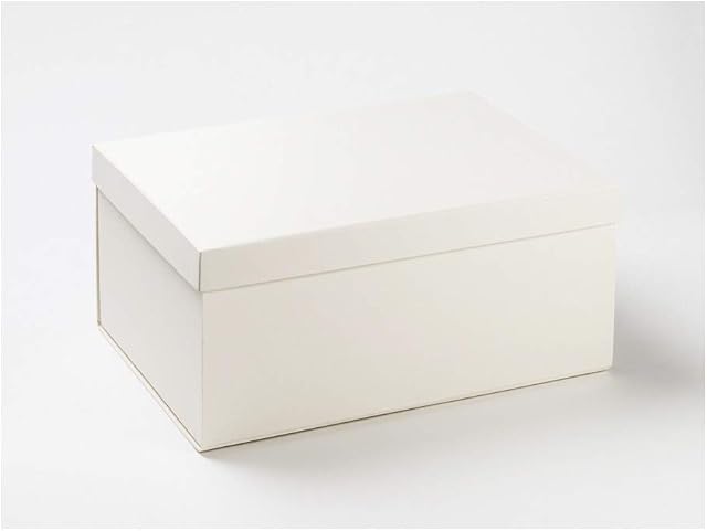 Floaty Large Gift Box With Lid and Ribbon (Black)