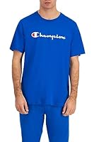 Champion Men's Script Short Sleeve Tee, Pelican Do, X-Large