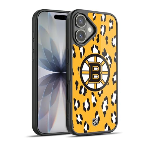 Coque Boston Bruins NHL iPhone 17 coque gel renforcée antichoc léopard Apple