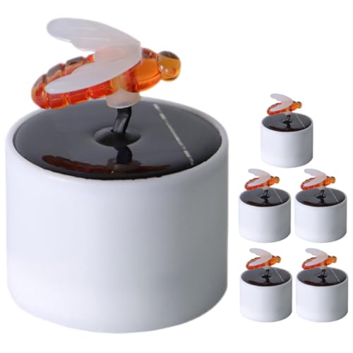 Bougies Solaires LED Lot de 6 Suspensions Abeille en Pp Blanc pour Jardin