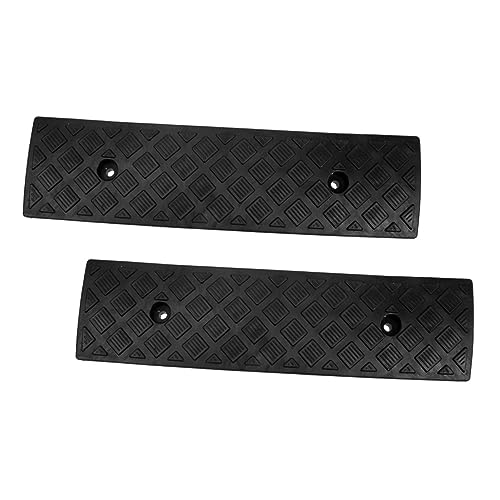 2 piezas rampas de caucho para vehículos resistentes portátiles