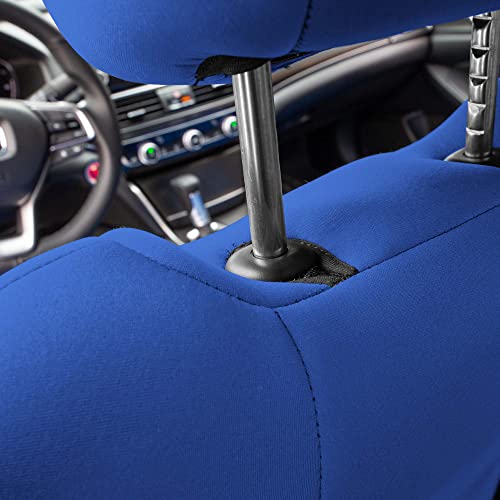 We Are Young Life Is Fun™ Custom Fit Seat Covers For Honda Accord Lx | Sport | Sport Se | Ex | Ex-L | Touring For Years 2018-2022 Front Set Automotive Car Seat Covers Water Resistant Solid Blue #TOP3