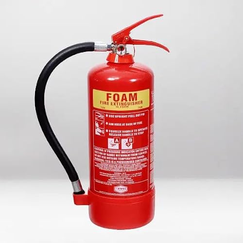 6L Fluorine-Free Foam Jewel Fire Extinguisher | Class A & B Fires | BS EN3 Kitemarked | Wall Mount Bracket