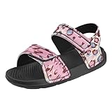 Pointodoor Leopard Print-Pink Sandals for Girls Boys Kids Toddler Fashion Summer Slide Sport Sneakers Anti Slip Sport Athletic Outdoor Sandals Back to School