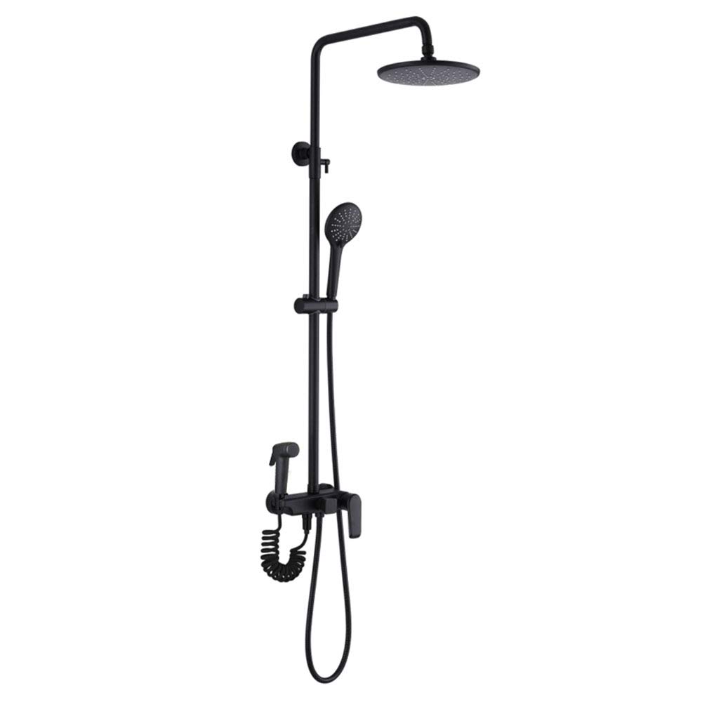 JYBNBBE Bathroom Rainfall Shower Faucet Mixer Tap with Hand Sprayer Wall Mounted Bath Shower Sets Single Handle