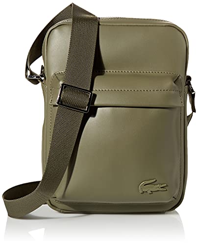Lacoste Men s Urban Breathe Leather Crossover Bag, Fleet