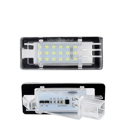 Luces de matrícula LED para viajes nocturnos seguros en Dacia Duster y Logan MK2 de 2011