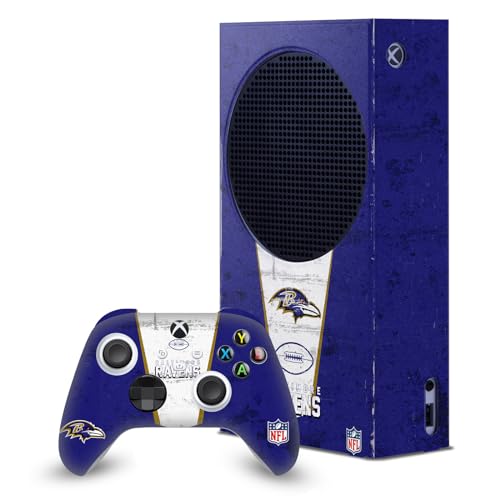 Skins Xbox Series S NFL Baltimore Ravens protection et design de console de jeu