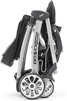 Chicco BravoFor2 Standing/Sitting Double Stroller - Iron | Black/Grey